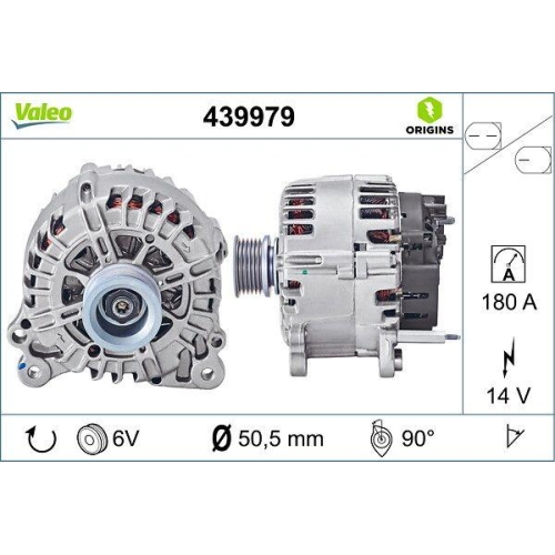VALEO Generator VALEO ORIGINS - NEW O.E. TECHNOLOGIE 439979