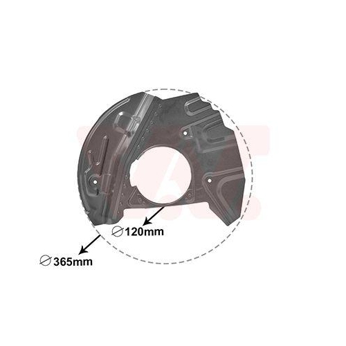 VAN WEZEL Spritzblech, Bremsscheibe 0685372