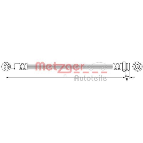 METZGER AUTOTEILE Bremsschlauch 4110671