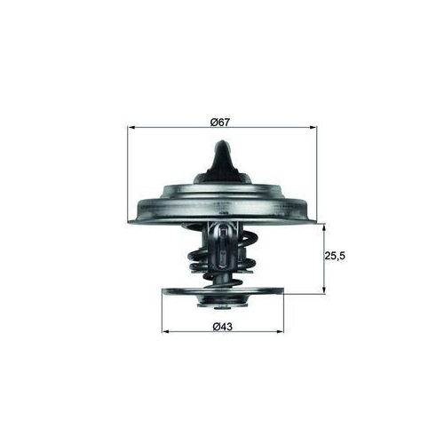 MAHLE Thermostat, K&uuml;hlmittel BEHR TX 18 65