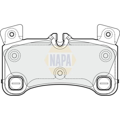 NAPA Bremsbelagsatz, Scheibenbremse NAPA NBP1840