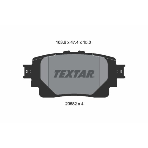 TEXTAR Bremsbelagsatz, Scheibenbremse 2058201
