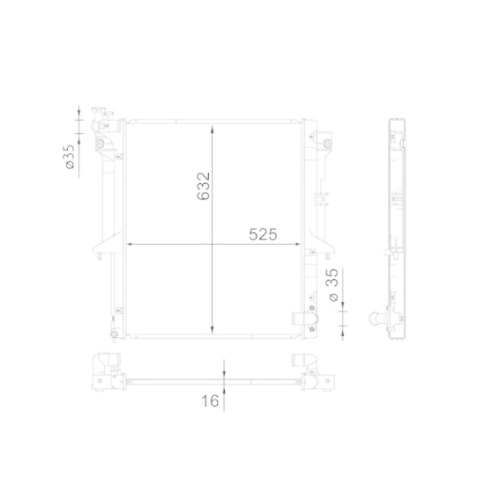 MAHLE K&uuml;hler, Motork&uuml;hlung BEHR CR 1662 000S