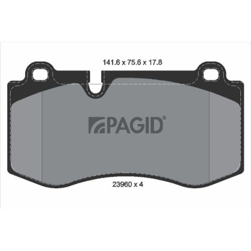 PAGID Bremsbelagsatz, Scheibenbremse T1454N