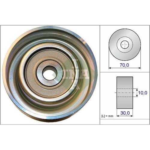 Schaeffler INA Umlenk-/F&uuml;hrungsrolle, Keilrippenriemen 532 0738 10