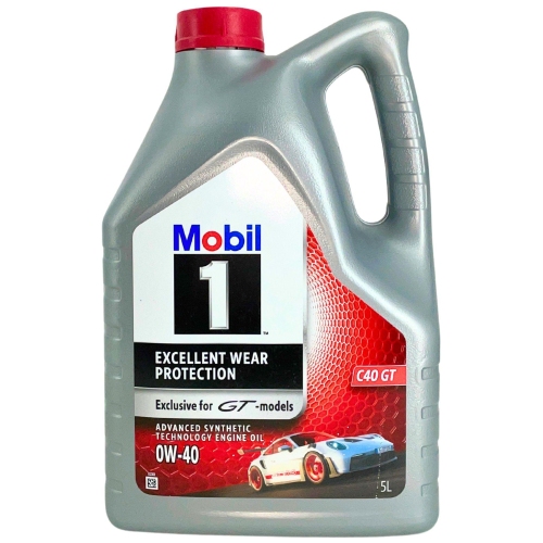 Motor&ouml;l Motoren&ouml;l Mobil 1 C40 GT 0W-40 Porsche C40 GT 5 Liter Kanister 157843