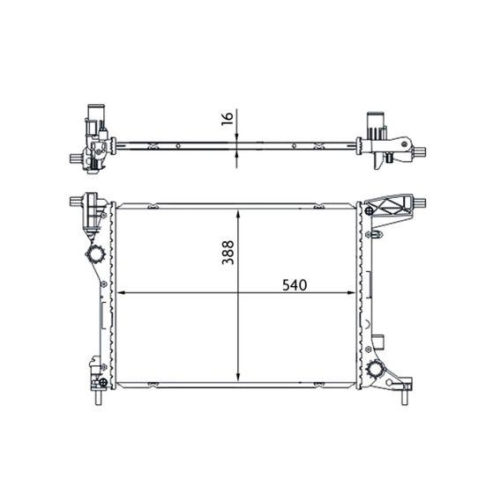 MAHLE K&uuml;hler, Motork&uuml;hlung BEHR CR 1663 000S