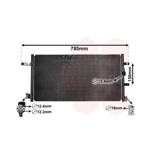 VAN WEZEL Kondensator, Klimaanlage 03005360