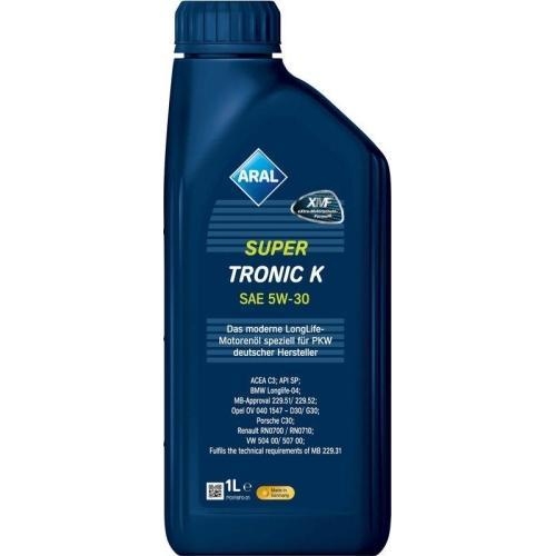 Aral Motor&ouml;l Motoren&ouml;l Super Tronic K 5W-30 A9I - 1 Liter Flasche 15F475