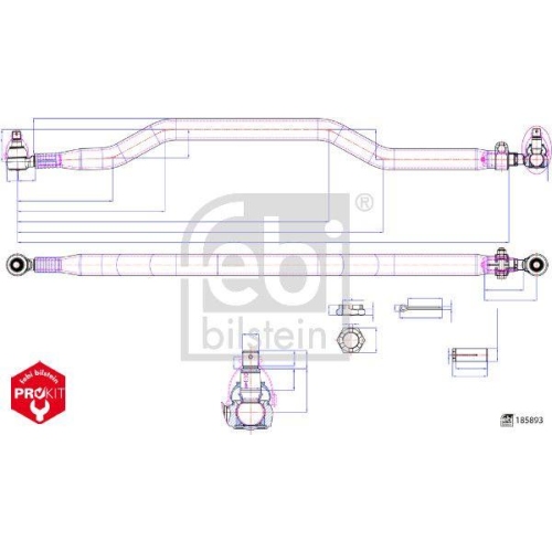 FEBI BILSTEIN Spurstange ProKit 185893