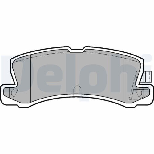 DELPHI Bremsbelagsatz, Scheibenbremse LP611