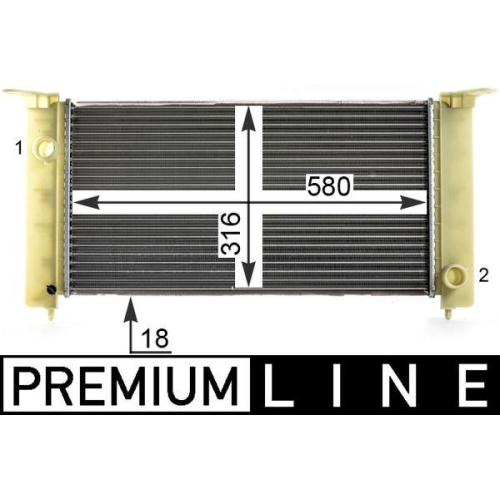 MAHLE K&uuml;hler, Motork&uuml;hlung BEHR *** PREMIUM LINE *** CR 1992 000P