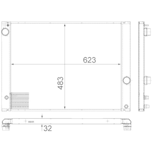 MAHLE Kühler, Motorkühlung BEHR *** PREMIUM LINE *** CR 1682 000P