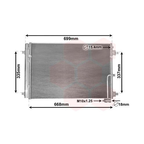 VAN WEZEL Kondensator, Klimaanlage 03005368