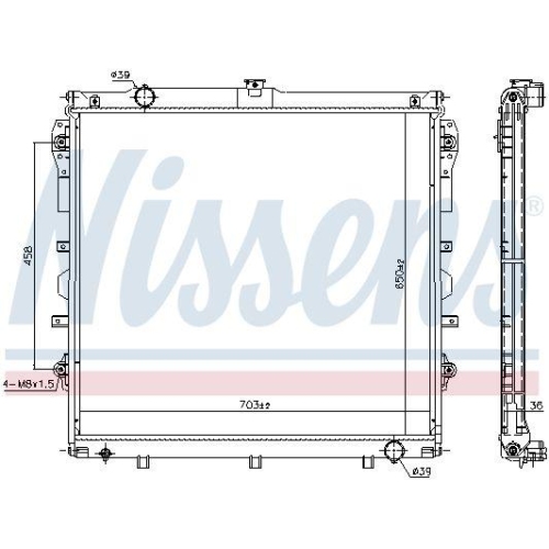 NISSENS K&uuml;hler, Motork&uuml;hlung 606523