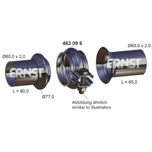 ERNST Reparatursatz, Abgasrohr 463096