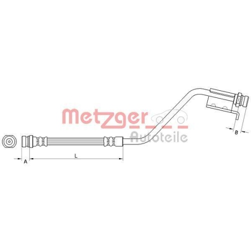 METZGER AUTOTEILE Bremsschlauch 4110826