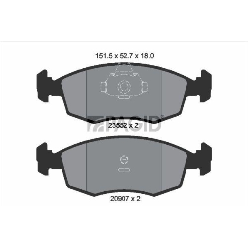PAGID Bremsbelagsatz, Scheibenbremse T1216N