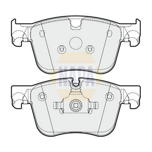 NAPA Bremsbelagsatz, Scheibenbremse NAPA NBP1017