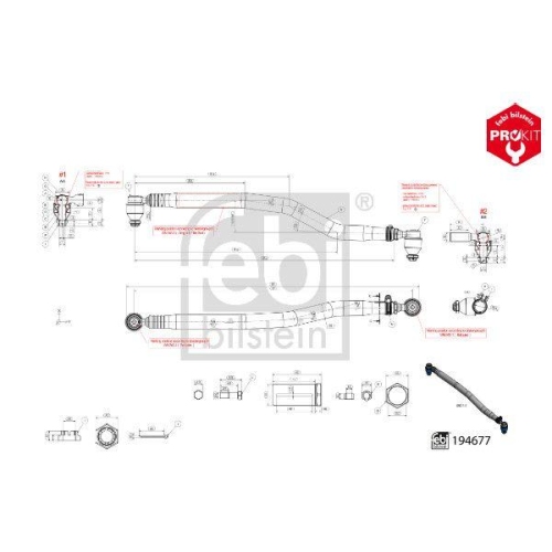 FEBI BILSTEIN Lenkstange ProKit 194677