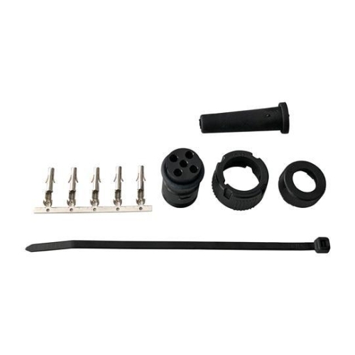 Verbinderset 5-pol. Bajonett, Buchse, schwarz, 12 V Suer 127551631