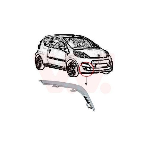 VAN WEZEL Zier-/Schutzleiste, Sto&szlig;f&auml;nger 4021482