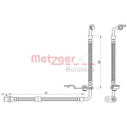 METZGER AUTOTEILE Bremsschlauch 4110878