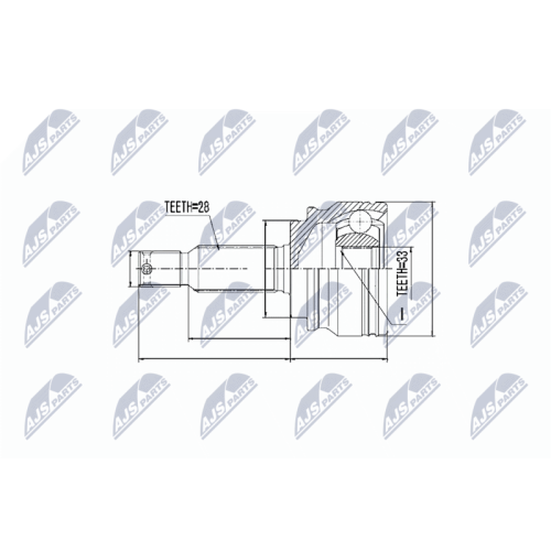 NTY Gelenksatz, Antriebswelle NPZ-CH-010