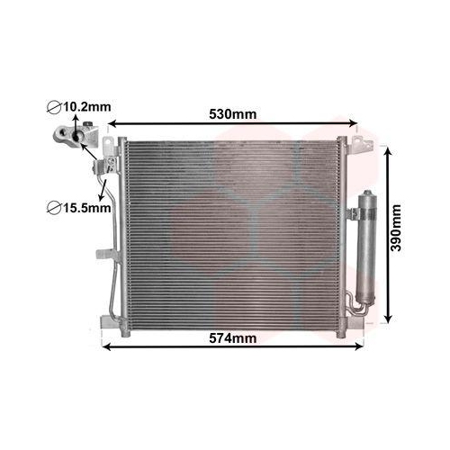 VAN WEZEL Kondensator, Klimaanlage 13005403