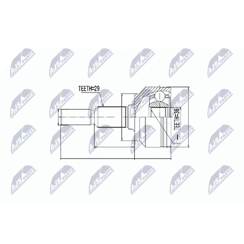 NTY Gelenksatz, Antriebswelle NPZ-CH-012