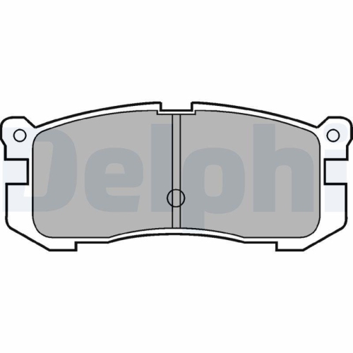 DELPHI Bremsbelagsatz, Scheibenbremse LP624