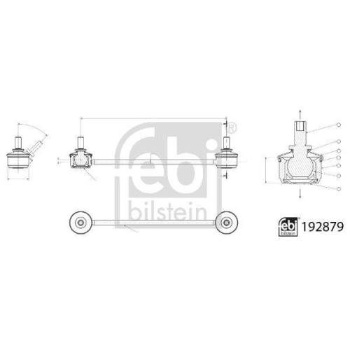 FEBI BILSTEIN Stange/Strebe, Stabilisator 192879