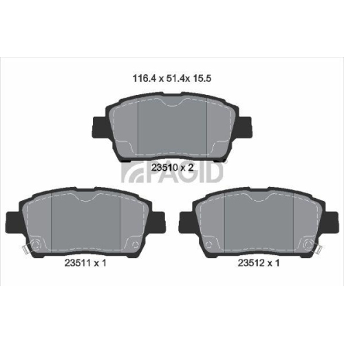 PAGID Bremsbelagsatz, Scheibenbremse T3099N