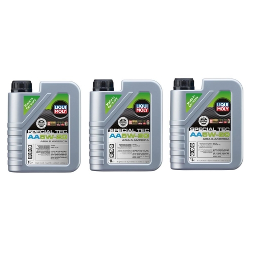 LIQUI MOLY Leichtlauf Special AA 5W-20 Motoröl 3-Liter API SP ILSAC GF-6A - 7532