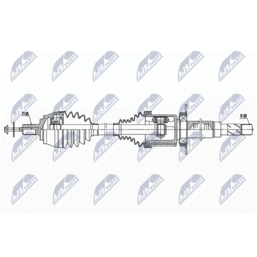NTY Antriebswelle NPW-VV-140