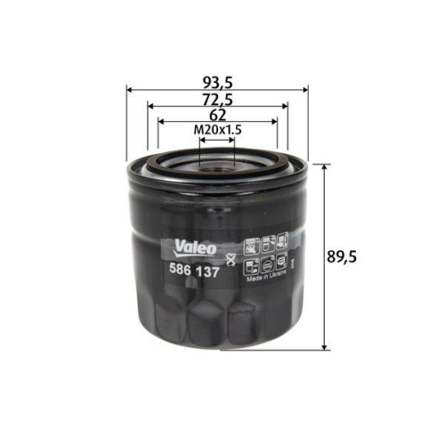 VALEO &Ouml;lfilter 586137