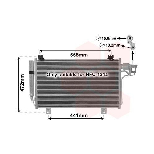 VAN WEZEL Kondensator, Klimaanlage 27005260