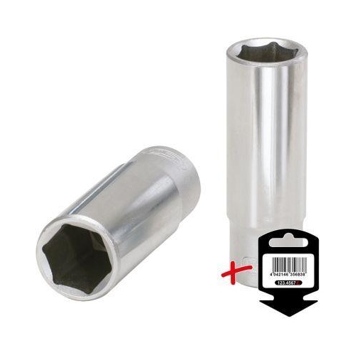 3/8 Zoll Sechskant-Stecknuss, lang, 9mm auf H&auml;nger KS TOOLS 917.3829-E