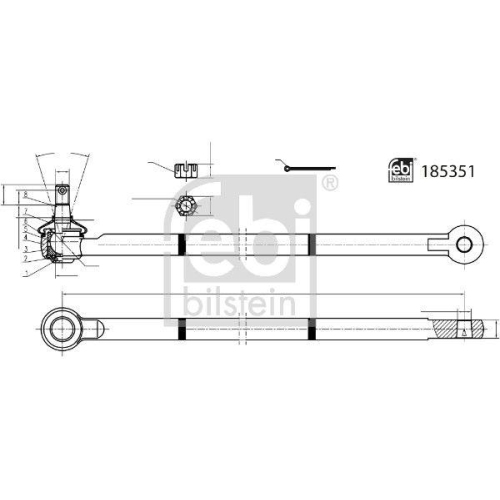 FEBI BILSTEIN Lenkstange 185351