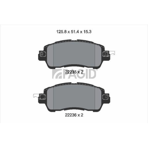 PAGID Bremsbelagsatz, Scheibenbremse T2470N