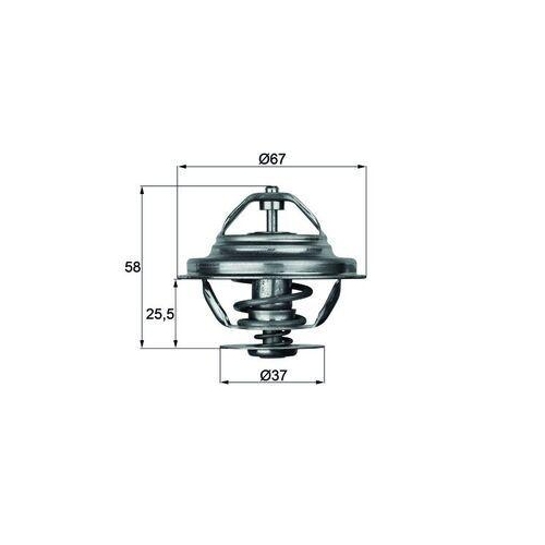 MAHLE Thermostat, K&uuml;hlmittel BEHR TX 20 71D
