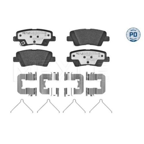 MEYLE Bremsbelagsatz, Scheibenbremse MEYLE-PD: Advanced performance and design. 025 253 3715/PD