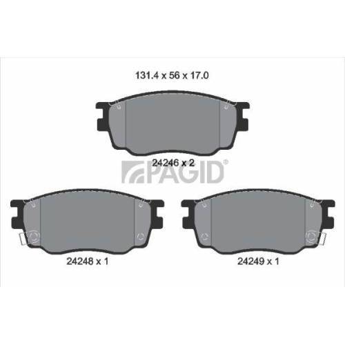 PAGID Bremsbelagsatz, Scheibenbremse T1526N
