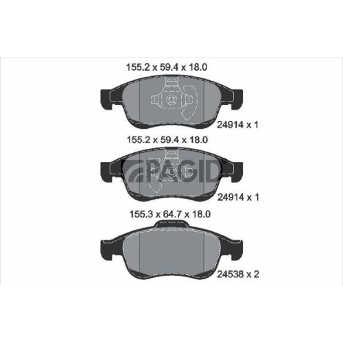 PAGID Bremsbelagsatz, Scheibenbremse T1894N