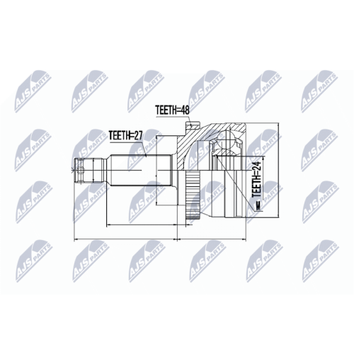 NTY Gelenksatz, Antriebswelle NPZ-HY-515