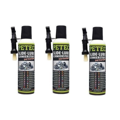 3x SLIDE-LUBE 200ml Montagepaste Universal Schmierstoff Anti Quietsch PETEC