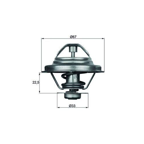 MAHLE Thermostat, K&uuml;hlmittel BEHR TX 24 80D