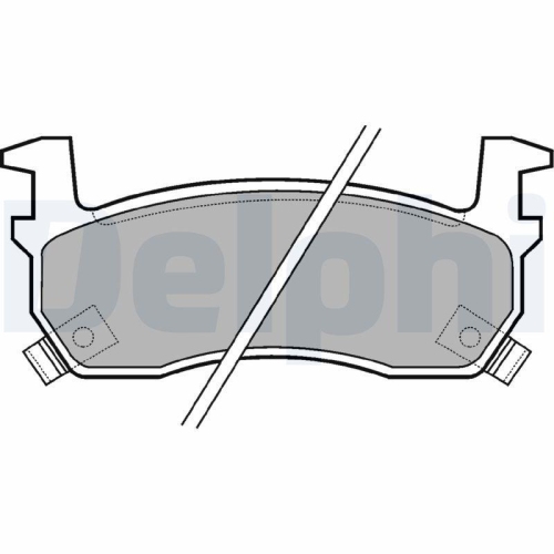 DELPHI Bremsbelagsatz, Scheibenbremse LP635