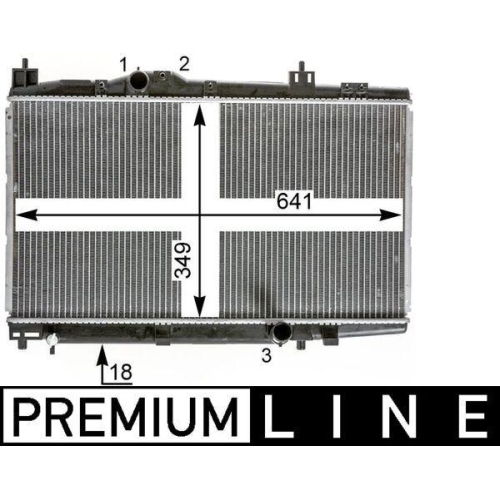 MAHLE Kühler, Motorkühlung BEHR *** PREMIUM LINE *** CR 2017 000P