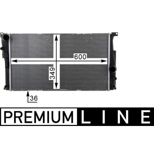 MAHLE Kühler, Motorkühlung BEHR *** PREMIUM LINE *** CR 1725 000P